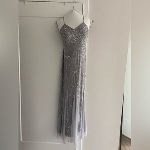 Adrianna Papell Platinum Bridesmaid Dress